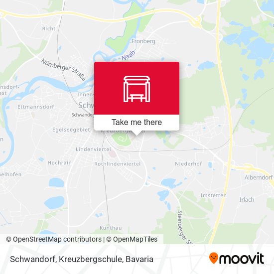 Schwandorf, Kreuzbergschule map