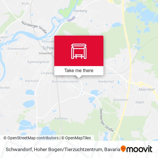 Schwandorf, Hoher Bogen / Tierzuchtzentrum map