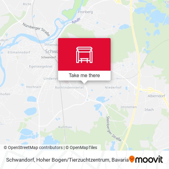 Schwandorf, Hoher Bogen / Tierzuchtzentrum map