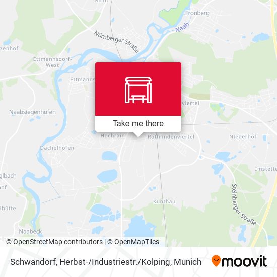 Schwandorf, Herbst- / Industriestr. / Kolping map