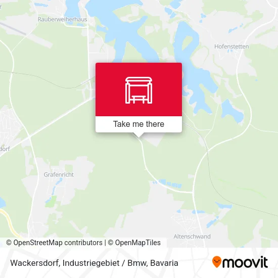 Карта Wackersdorf, Industriegebiet / Bmw