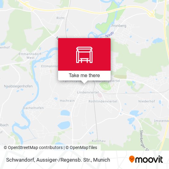 Schwandorf, Aussiger- / Regensb. Str. map