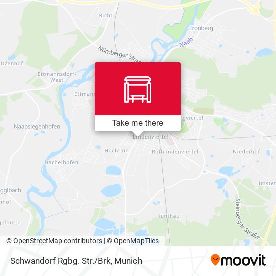 Schwandorf Rgbg. Str./Brk map