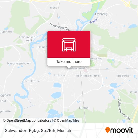 Schwandorf Rgbg. Str./Brk map