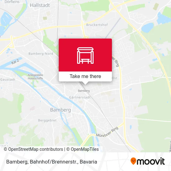 Карта Bamberg, Bahnhof/Brennerstr.