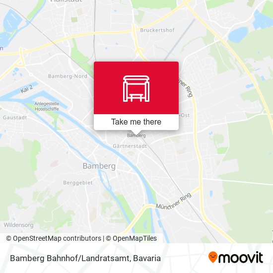 Bamberg Bahnhof/Landratsamt map