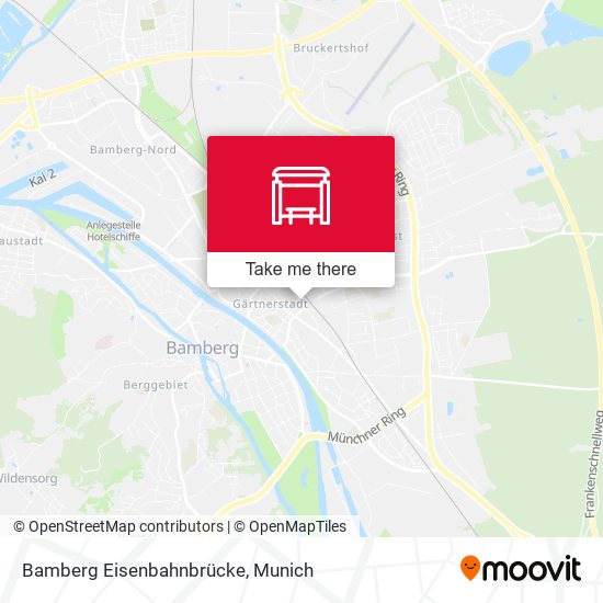 Bamberg Eisenbahnbrücke map