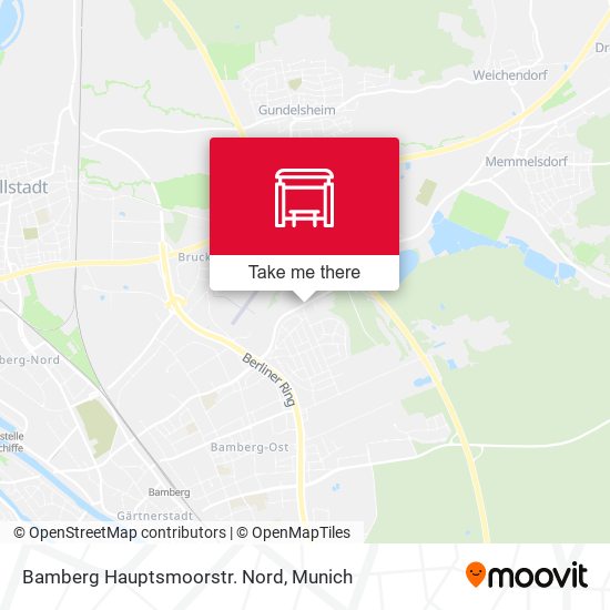 Bamberg Hauptsmoorstr. Nord map