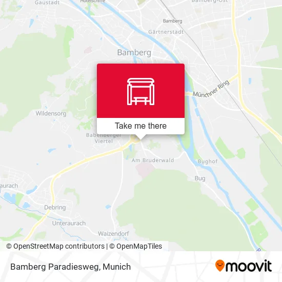 Карта Bamberg Paradiesweg