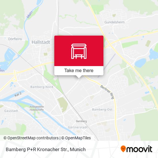 Bamberg P+R Kronacher Str. map
