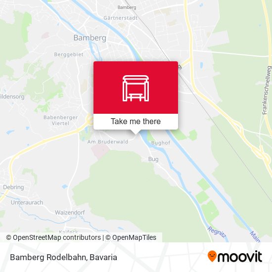 Bamberg Rodelbahn map