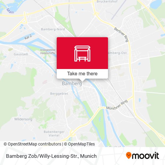 Bamberg Zob/Willy-Lessing-Str. map