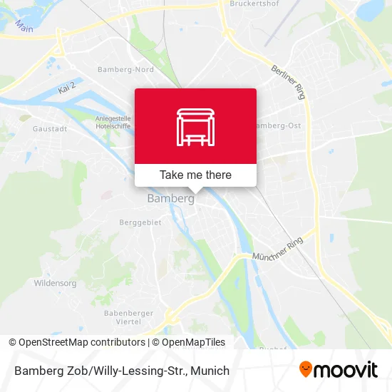 Bamberg Zob/Willy-Lessing-Str. map