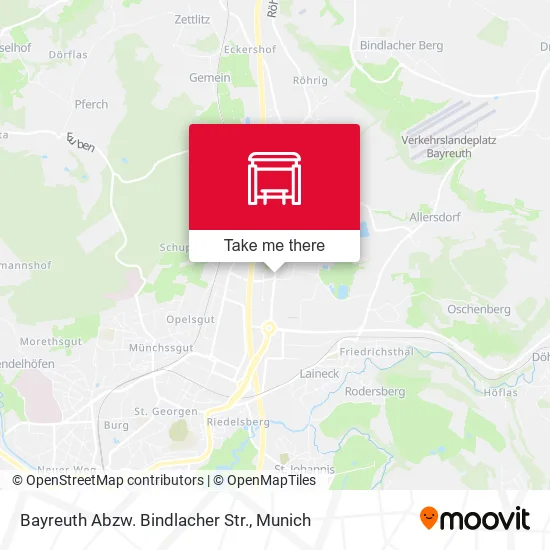 Карта Bayreuth Abzw. Bindlacher Str.