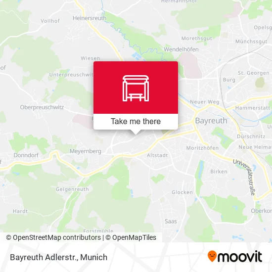 Карта Bayreuth Adlerstr.