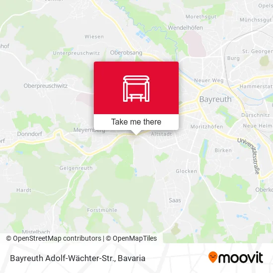 Карта Bayreuth Adolf-Wächter-Str.