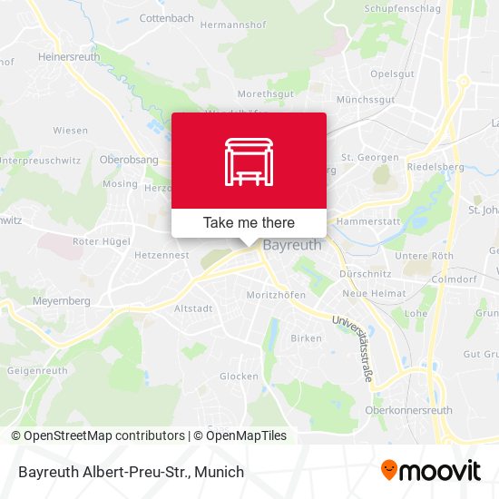 Bayreuth Albert-Preu-Str. map