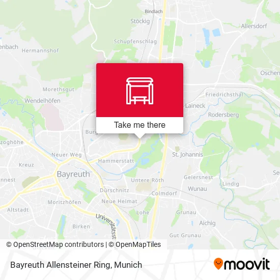 Карта Bayreuth Allensteiner Ring