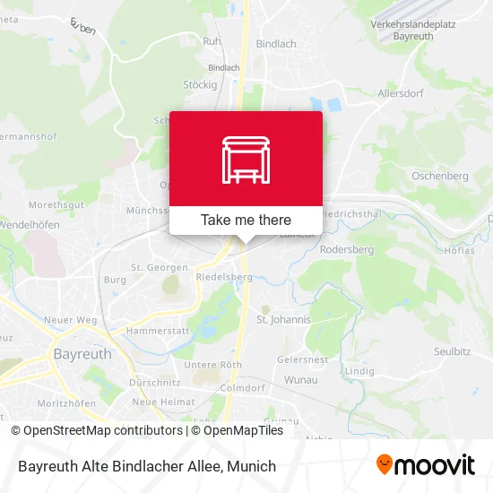 Карта Bayreuth Alte Bindlacher Allee