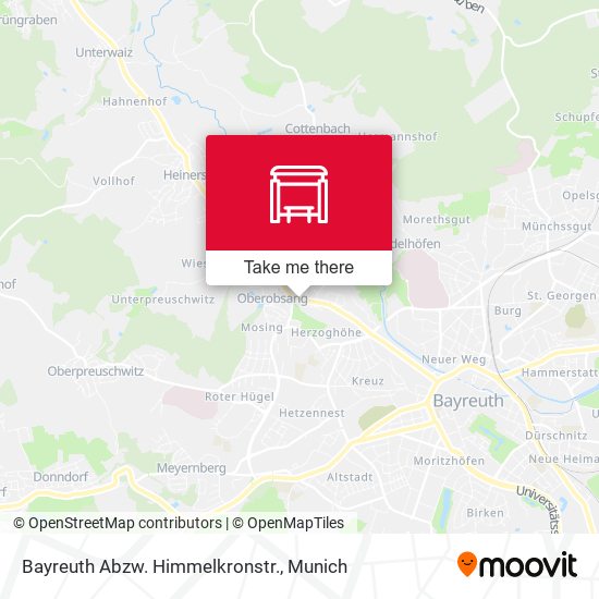 Bayreuth Abzw. Himmelkronstr. map