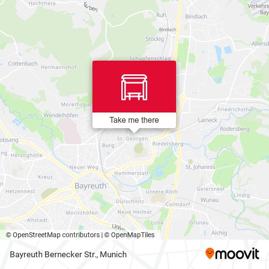 Карта Bayreuth Bernecker Str.