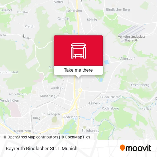 Bayreuth Bindlacher Str. I map