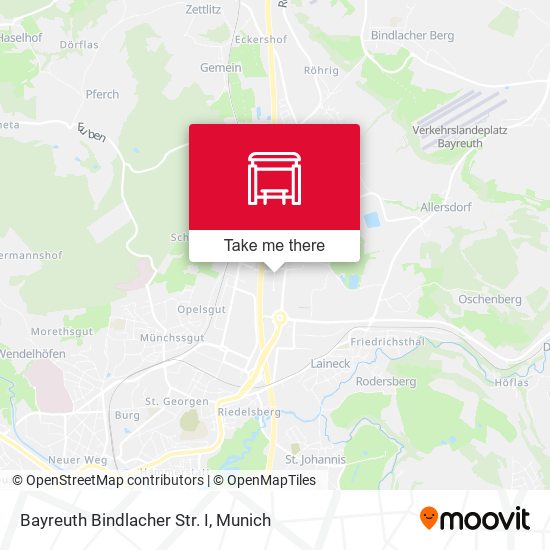 Bayreuth Bindlacher Str. I map