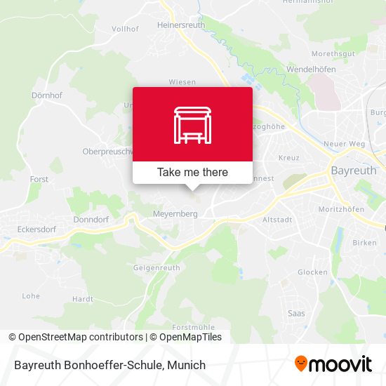 Карта Bayreuth Bonhoeffer-Schule