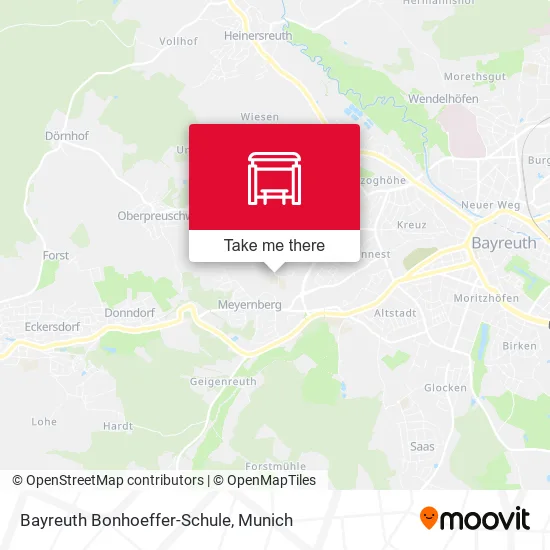 Карта Bayreuth Bonhoeffer-Schule