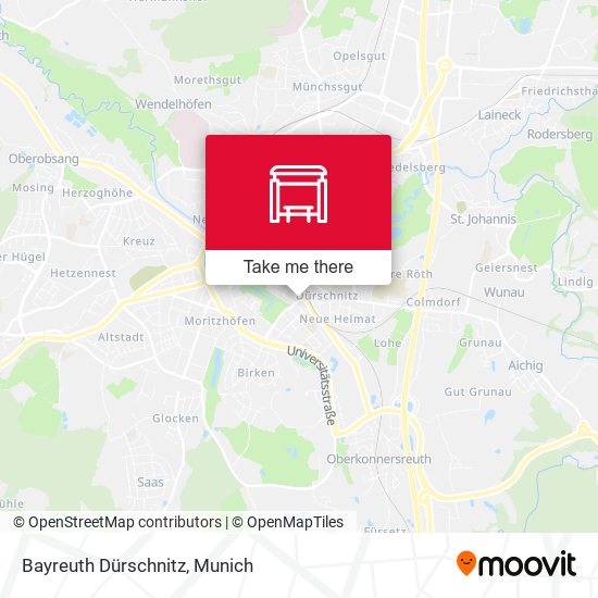 Bayreuth Dürschnitz map