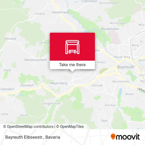 Карта Bayreuth Eibseestr.