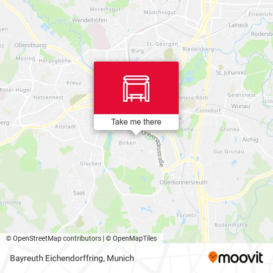Карта Bayreuth Eichendorffring