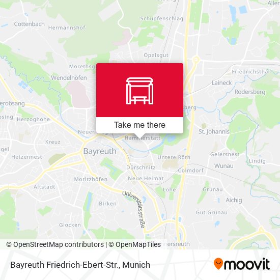 Bayreuth Friedrich-Ebert-Str. map