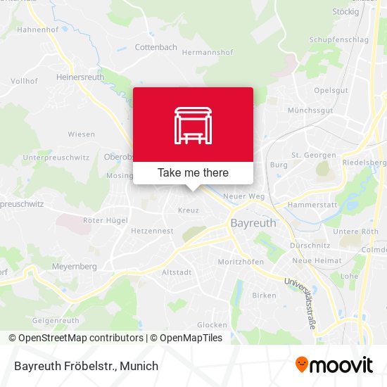 Bayreuth Fröbelstr. map