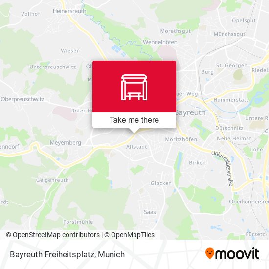 Bayreuth Freiheitsplatz map