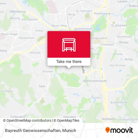 Bayreuth Geowissenschaften map