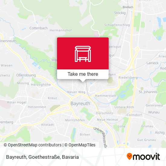 Bayreuth, Goethestraße map
