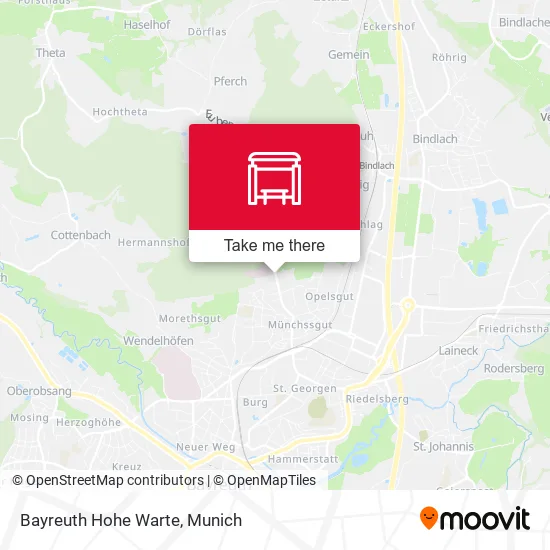 Карта Bayreuth Hohe Warte