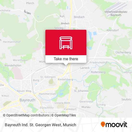 Bayreuth Ind. St. Georgen West map