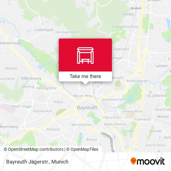 Bayreuth Jägerstr. map