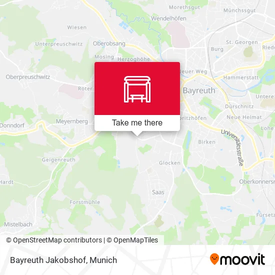 Bayreuth Jakobshof map