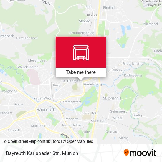Bayreuth Karlsbader Str. map