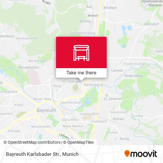 Карта Bayreuth Karlsbader Str.