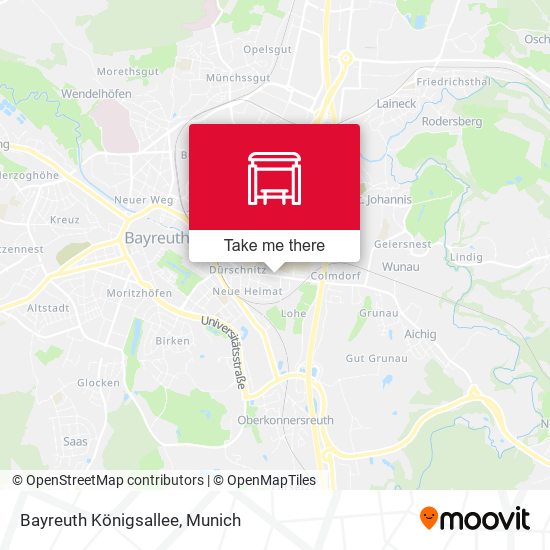 Bayreuth Königsallee map