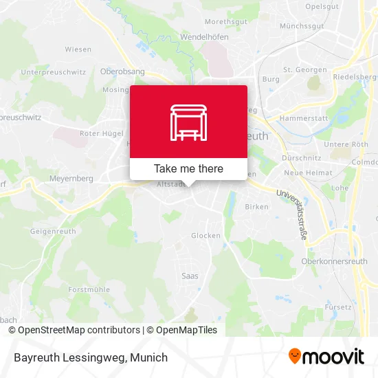 Карта Bayreuth Lessingweg