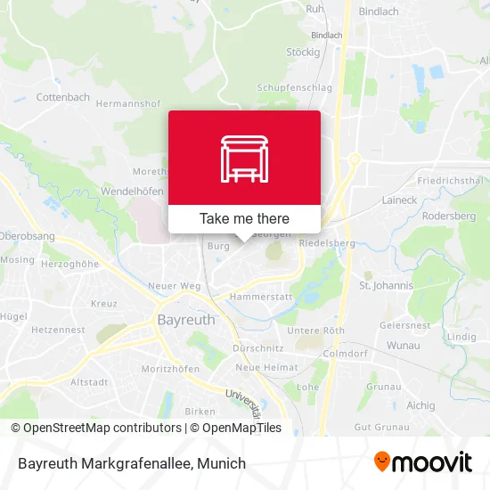 Bayreuth Markgrafenallee map