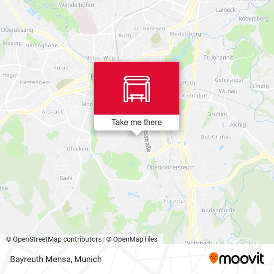 Карта Bayreuth Mensa