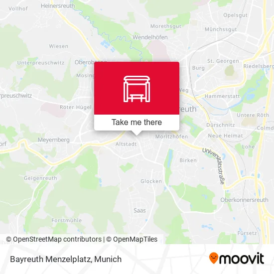 Карта Bayreuth Menzelplatz