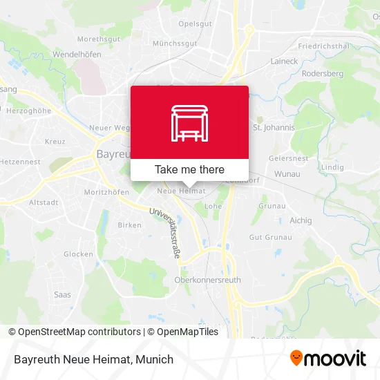 Карта Bayreuth Neue Heimat
