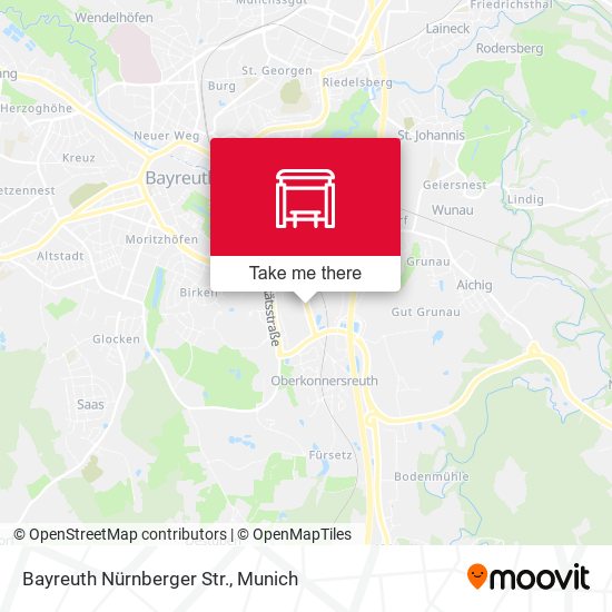 Bayreuth Nürnberger Str. map